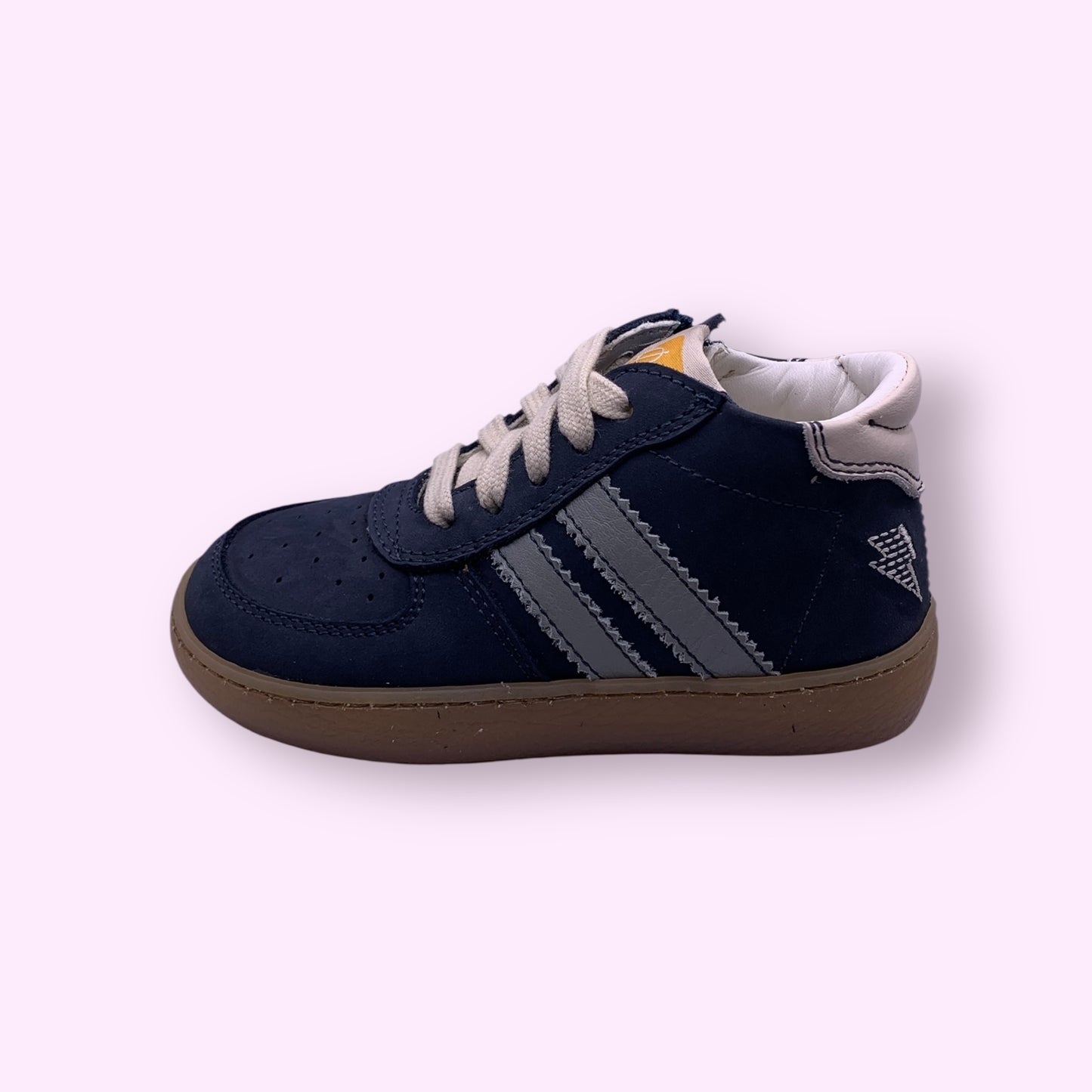 Ocra - sneaker donkerblauw strepen hoog