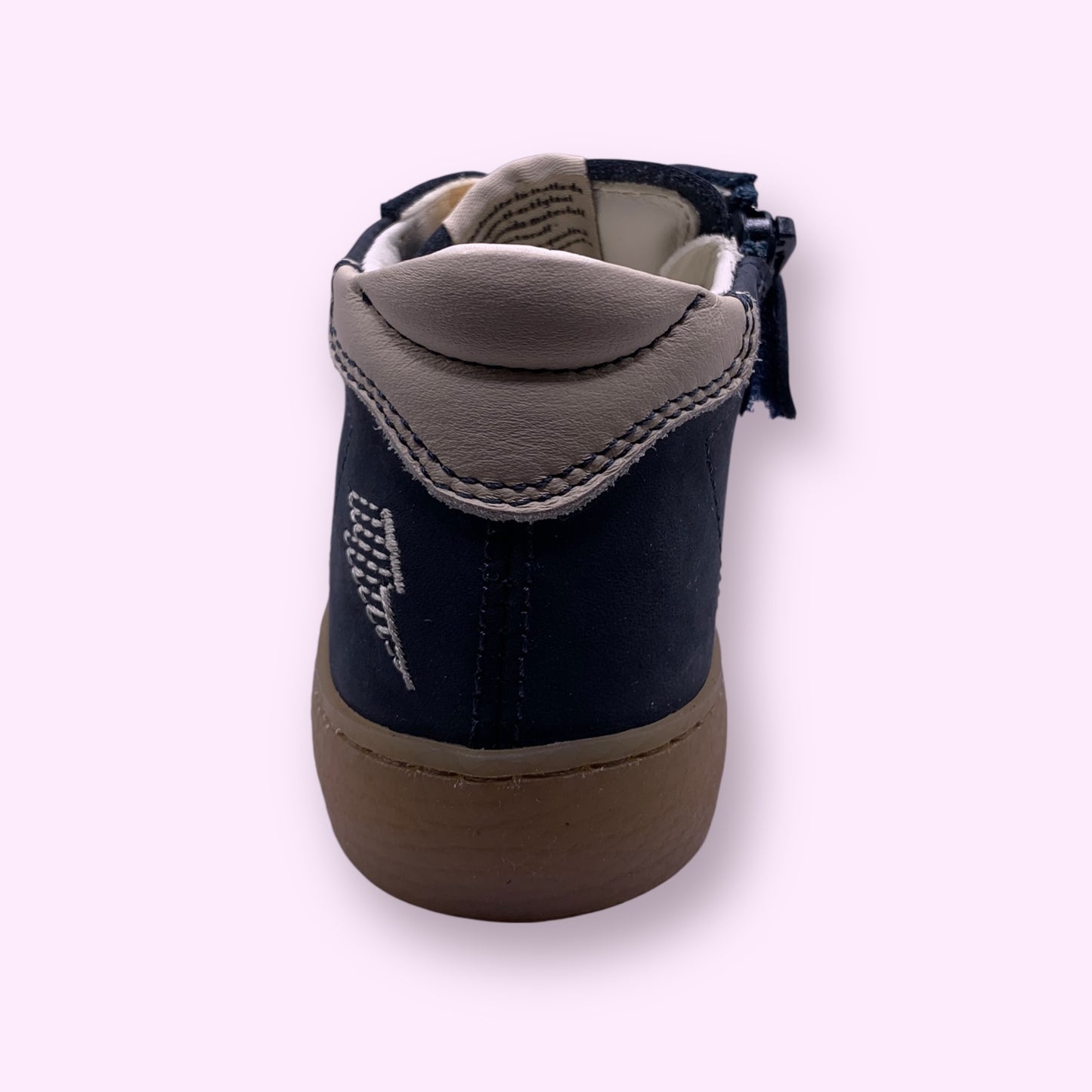 Ocra - sneaker donkerblauw strepen hoog