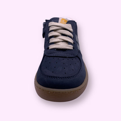 Ocra - sneaker donkerblauw strepen hoog