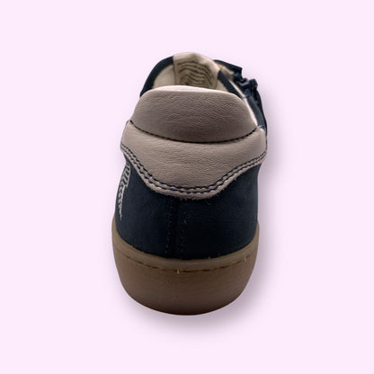 Ocra - sneaker donkerblauw strepen laag