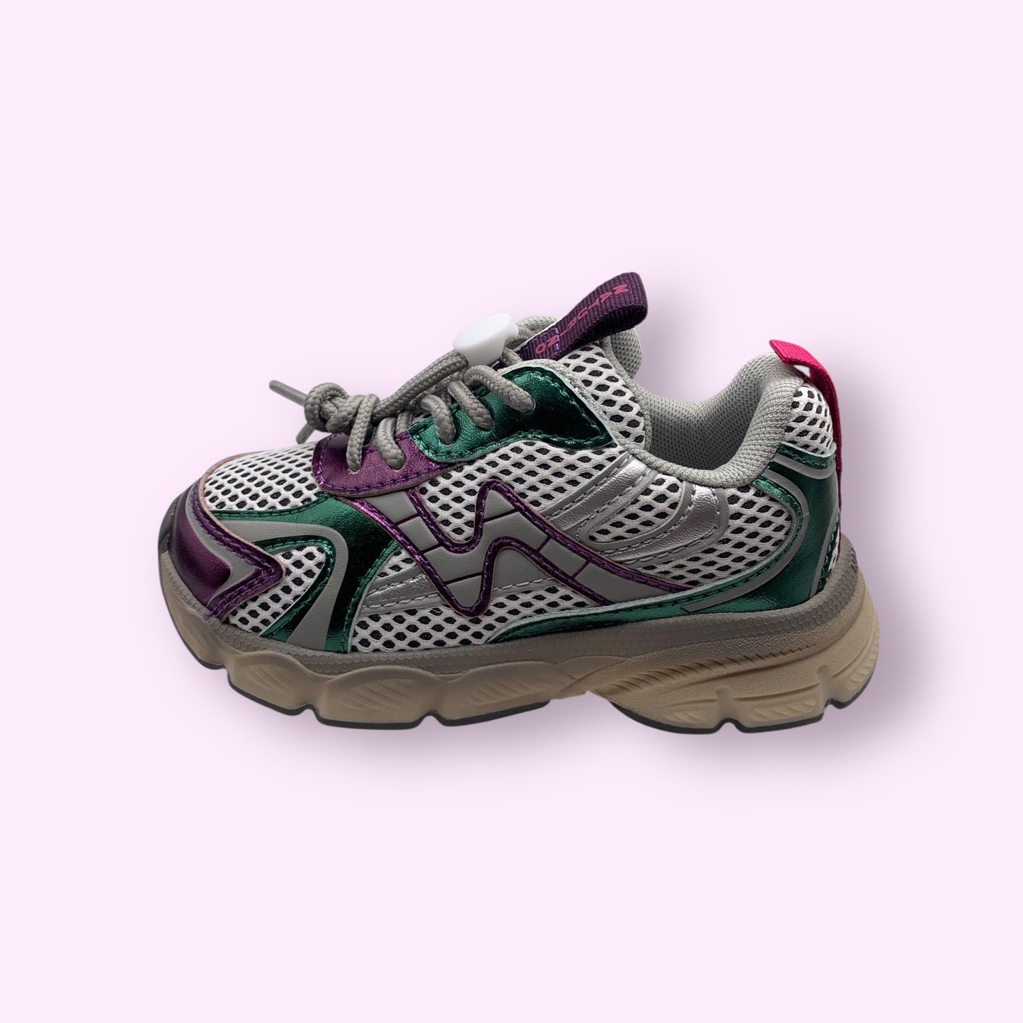 Naturino - wave sneaker paars/groen