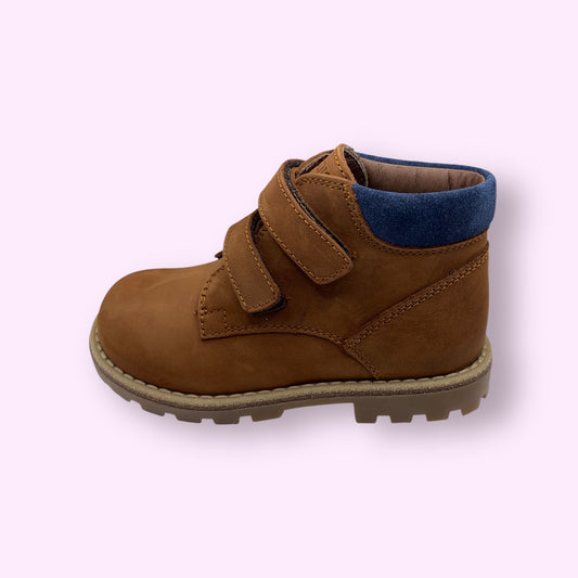 Poldino - bottine camel velcro