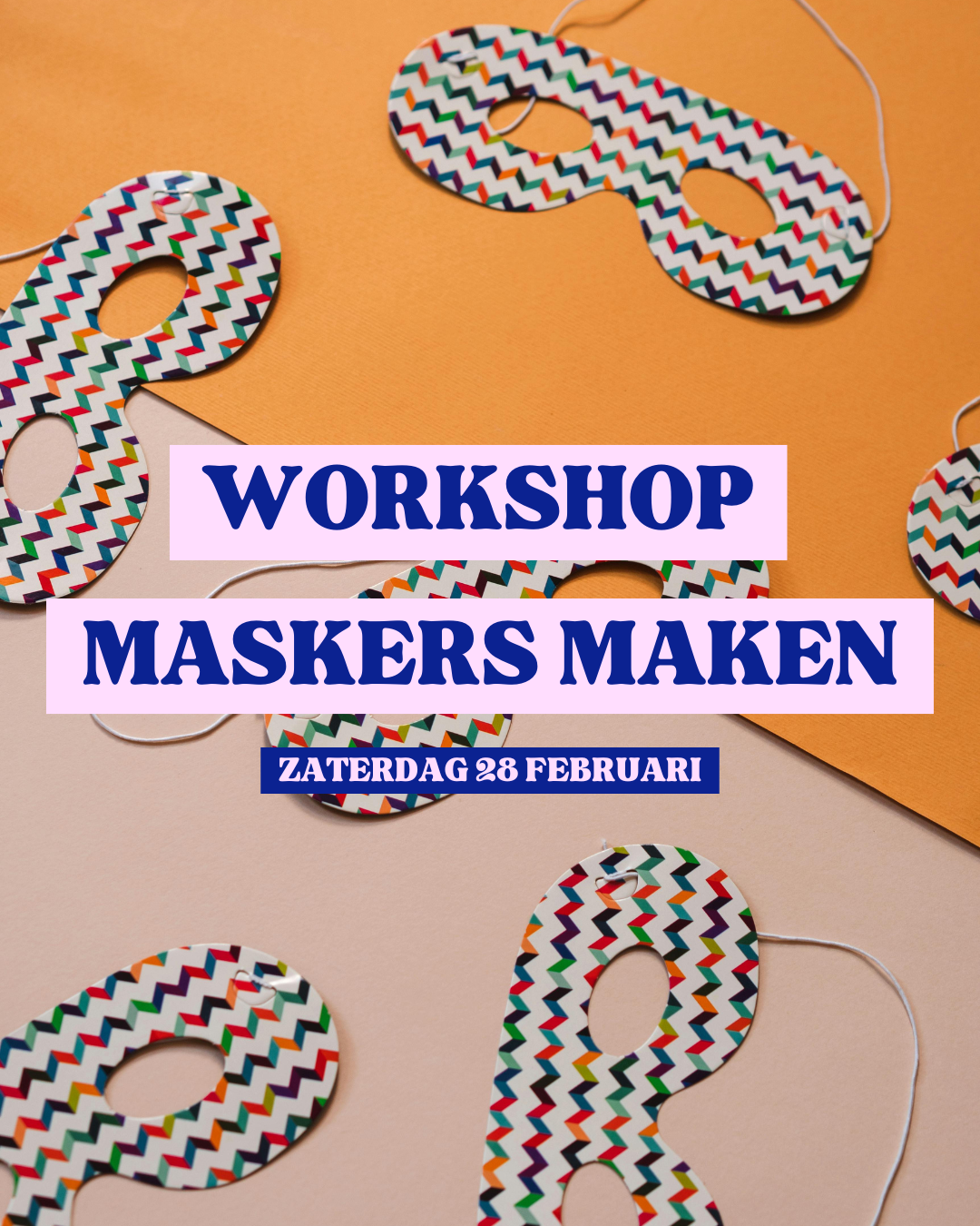 Gratis workshop - maskers maken