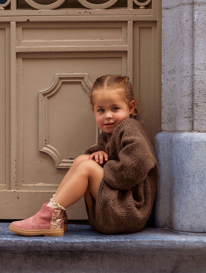 Pom d’Api - laars roos glitter