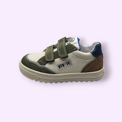 Naturino - sneaker velcro wit/grijs