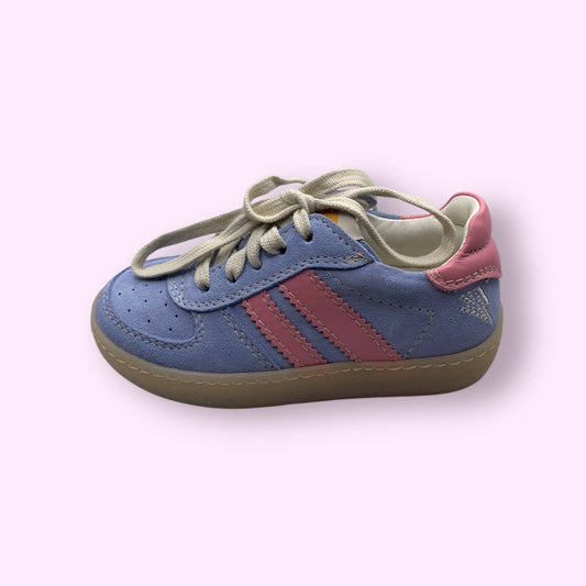 Ocra - sneaker strepen blauw/roos