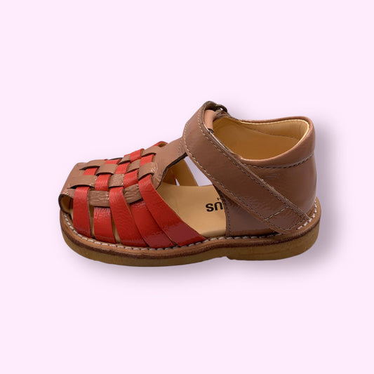 Angulus - sandaal beige/koraal