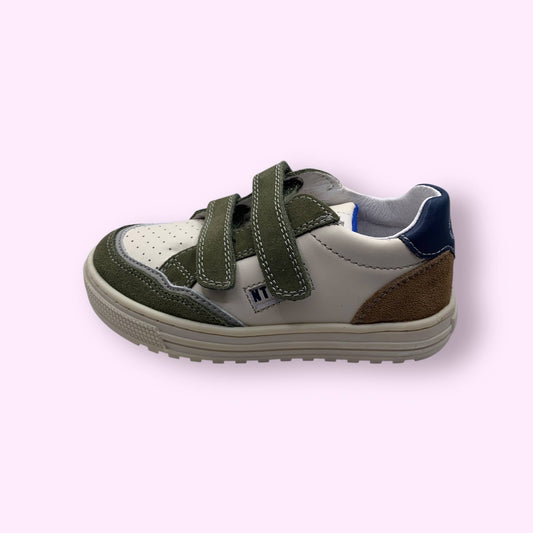 Naturino - sneaker velcro wit/grijs