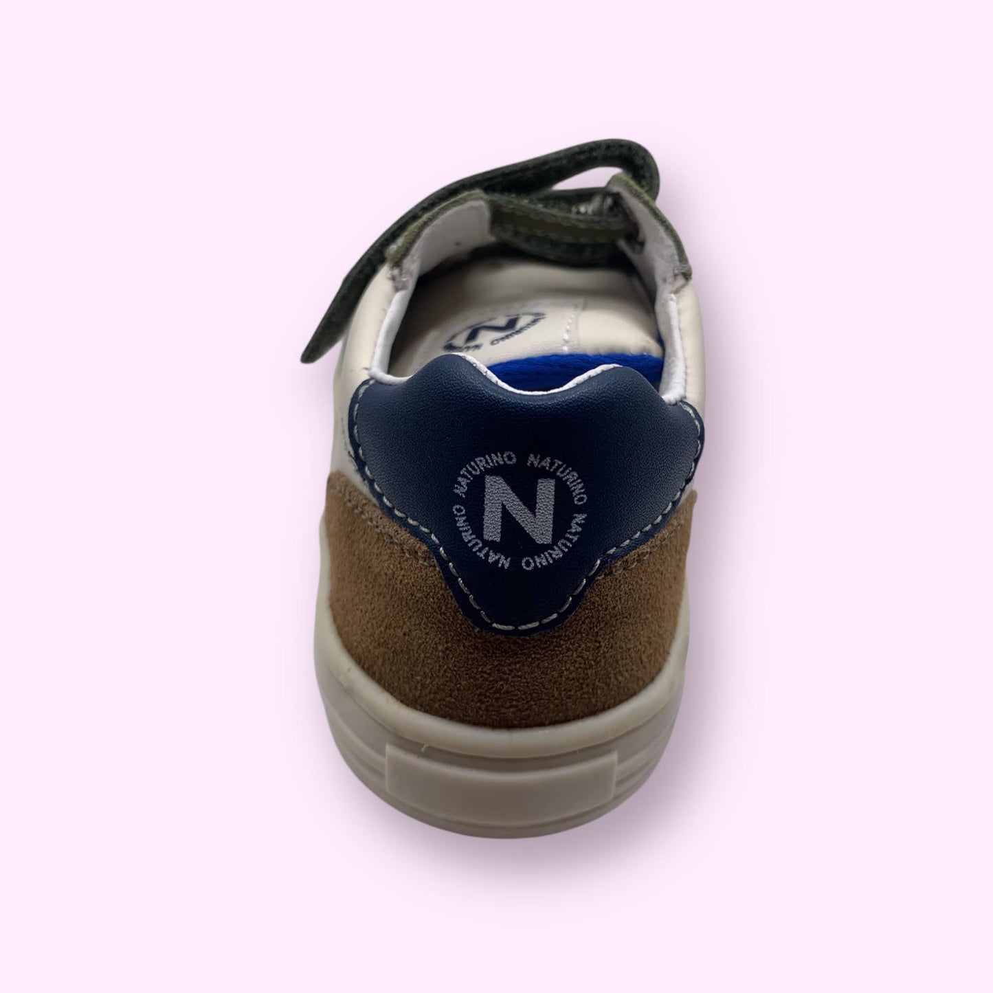Naturino - sneaker velcro wit/grijs