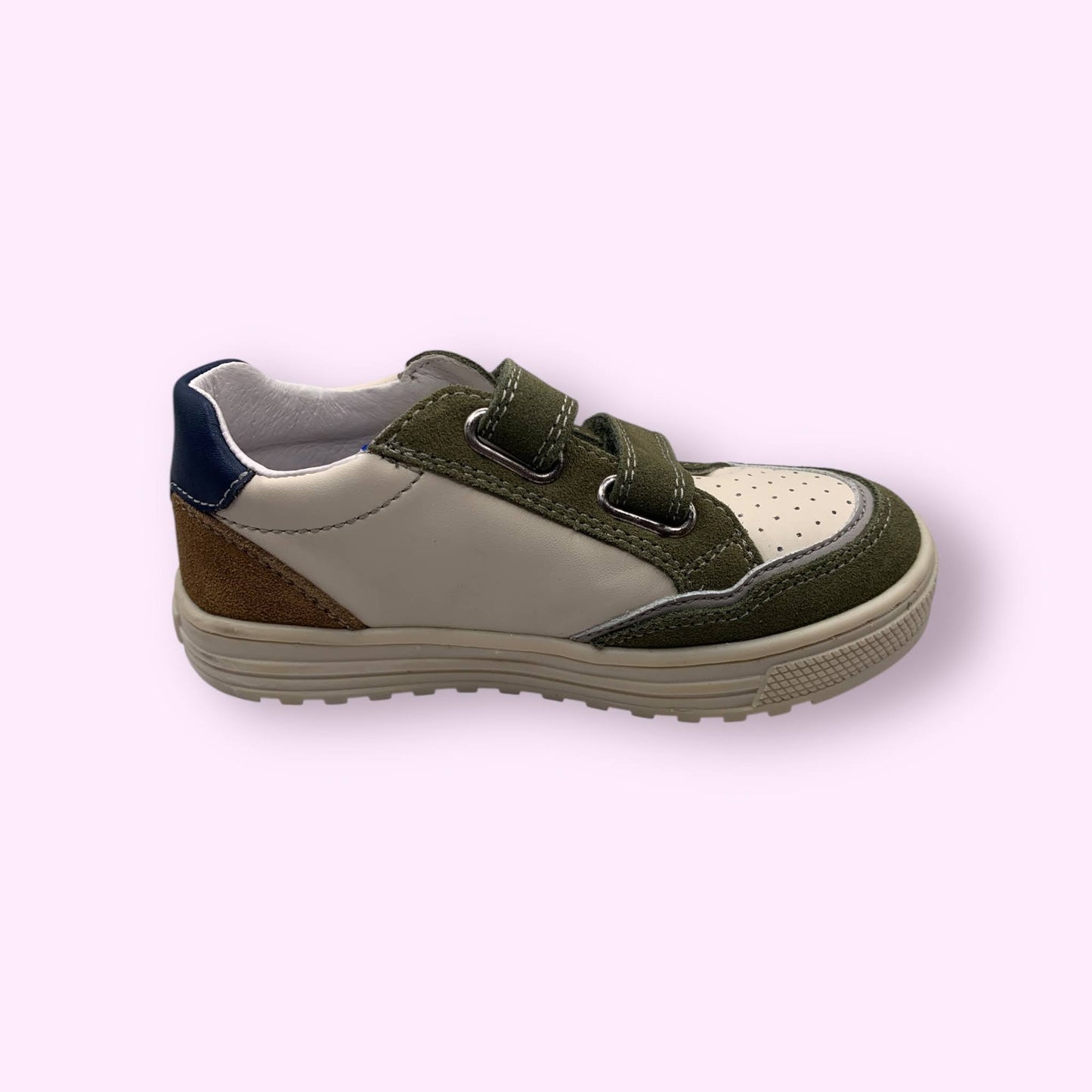 Naturino - sneaker velcro wit/grijs
