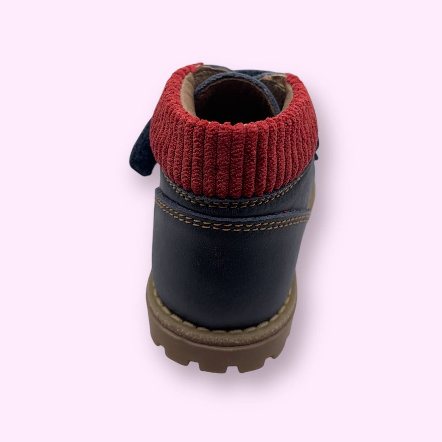 Poldino - blauwe velcro bottine