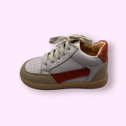 Ocra - sneaker rode streep gebroken wit