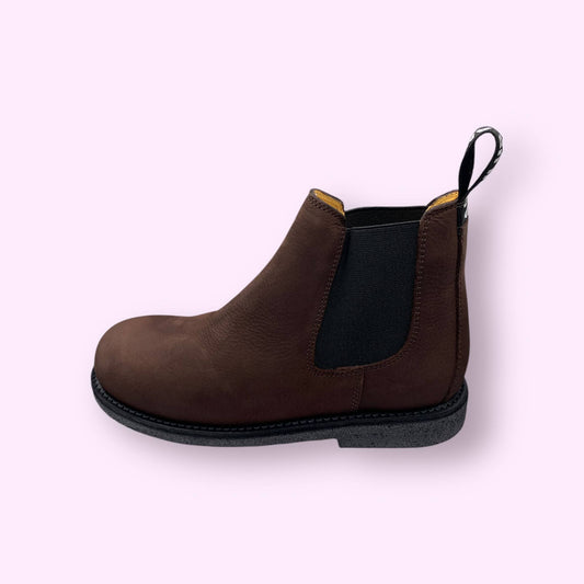 Angulus - chelsea boot donker logo