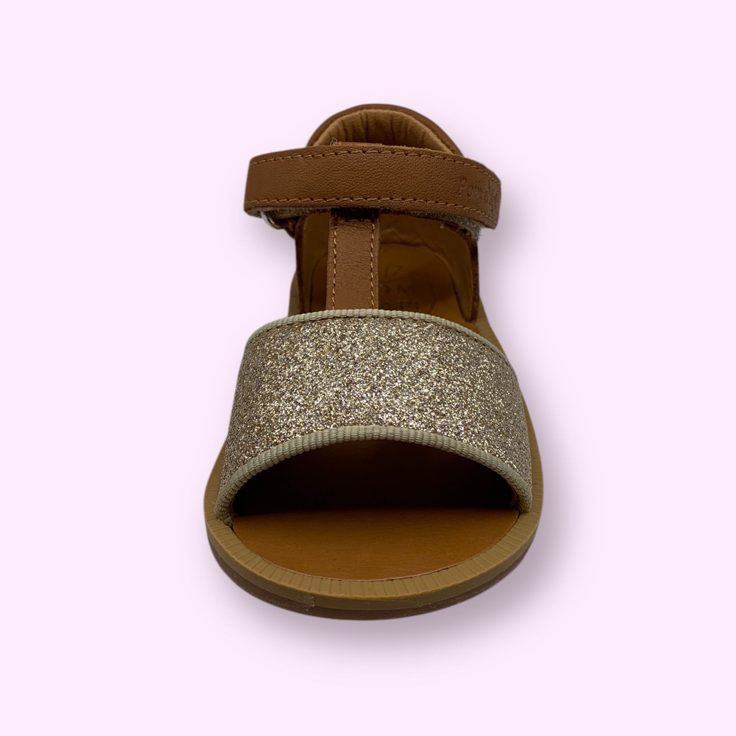 Pom d’Api- sandaal glitter goud