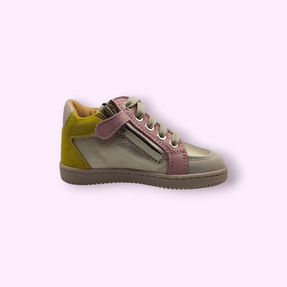 Ocra - sneaker geel, roos, metallic