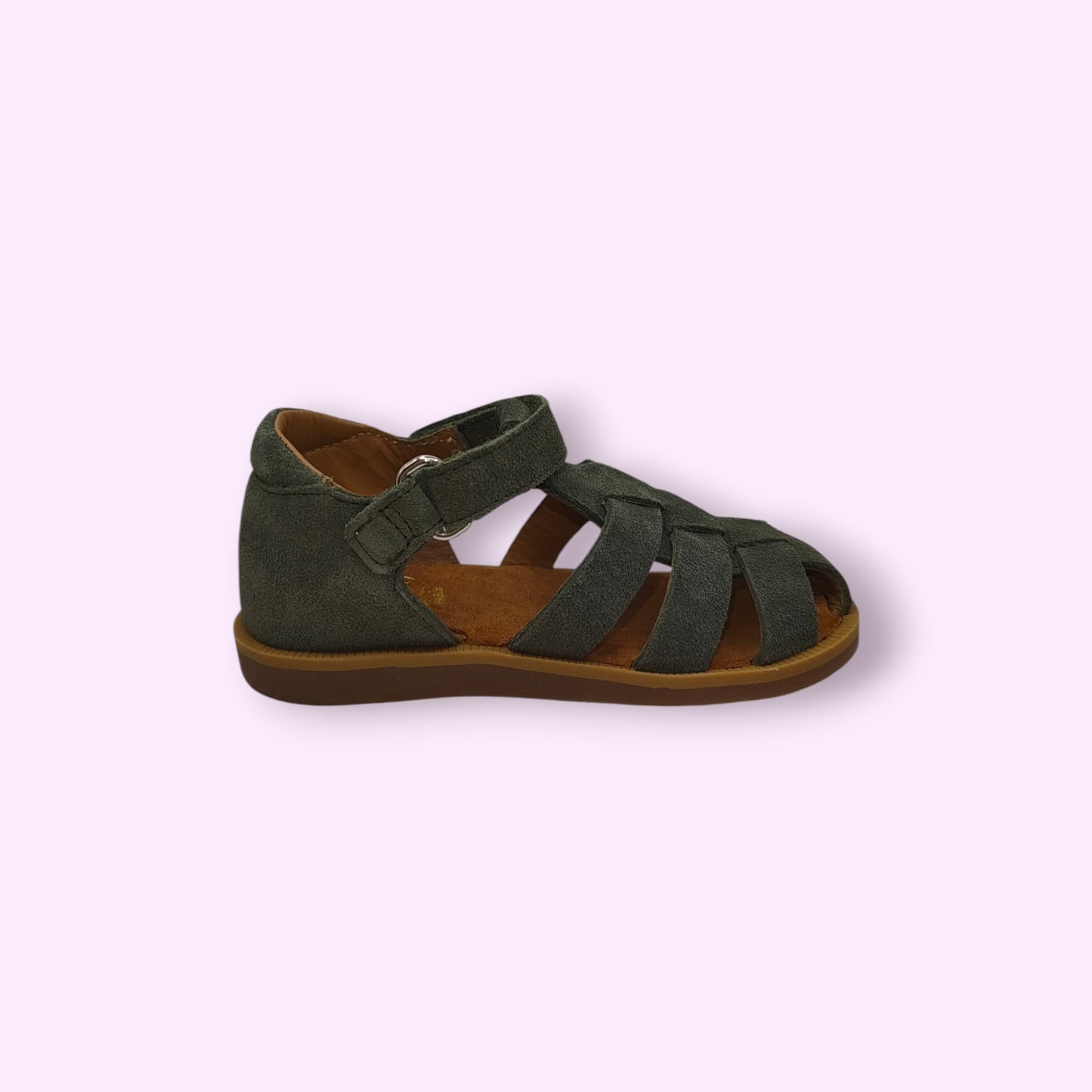Pom d'Api - sandaal kaki velcro