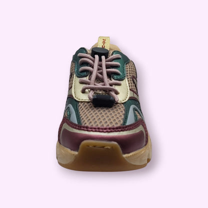 Naturino - wave sneaker paars/groen/oranje