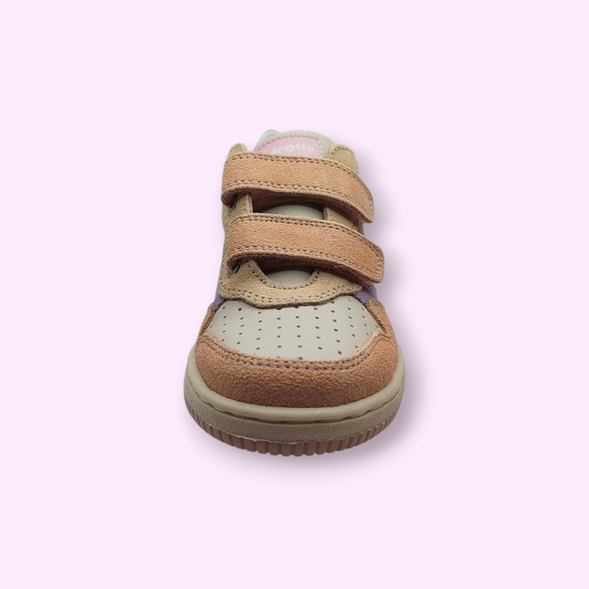 Falcotto - sneaker velcro roos, paars