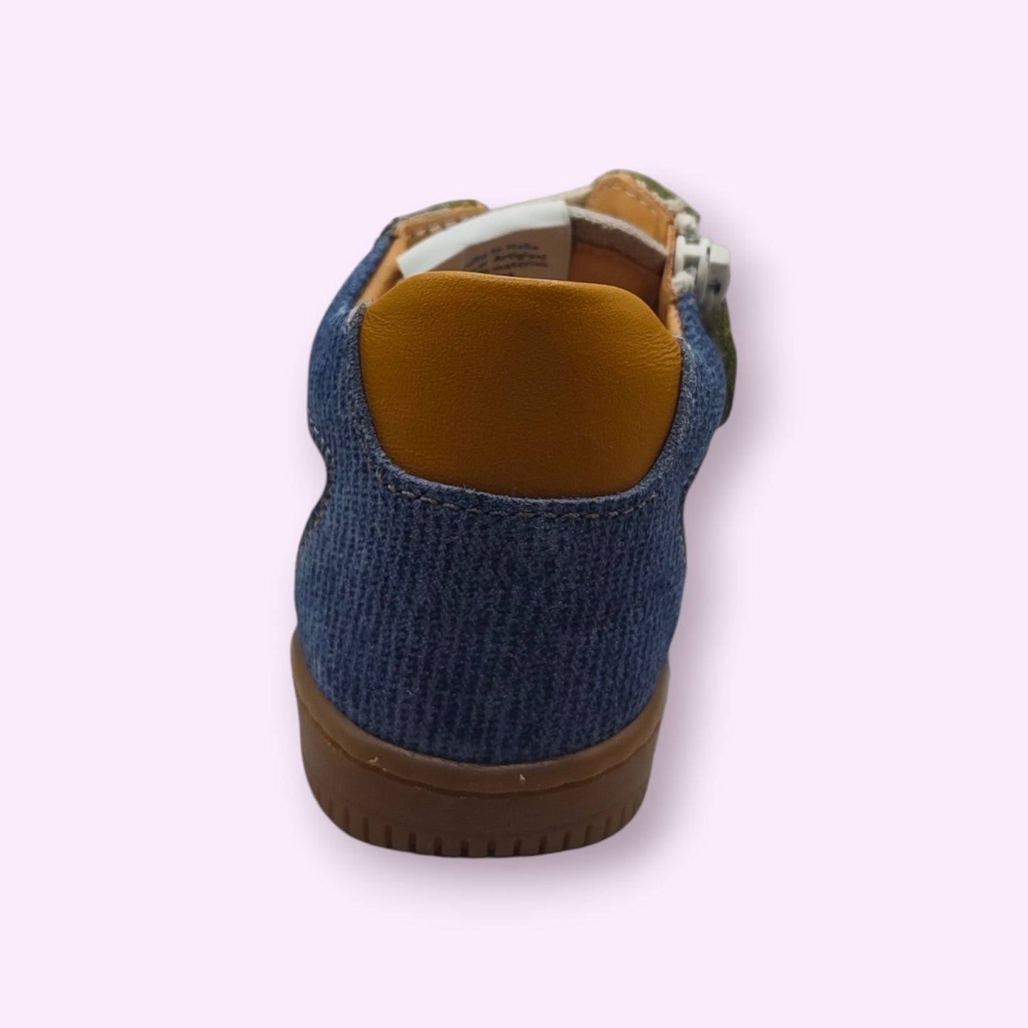 Ocra - sneaker groen/blauw rits
