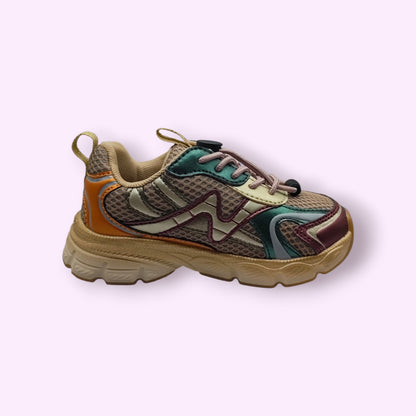 Naturino - wave sneaker paars/groen/oranje