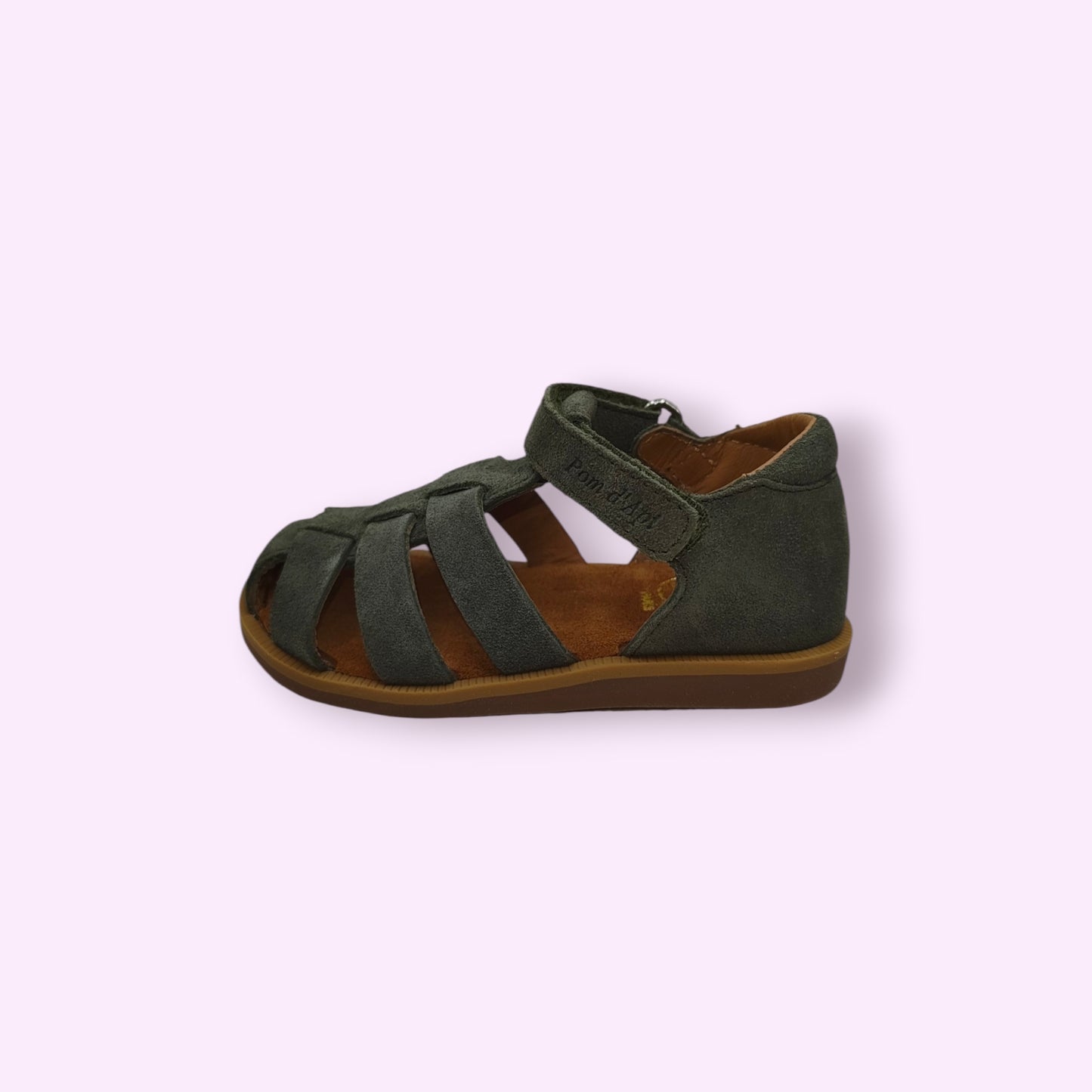 Pom d'Api - sandaal kaki velcro