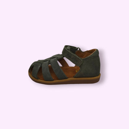 Pom d'Api - sandaal kaki velcro