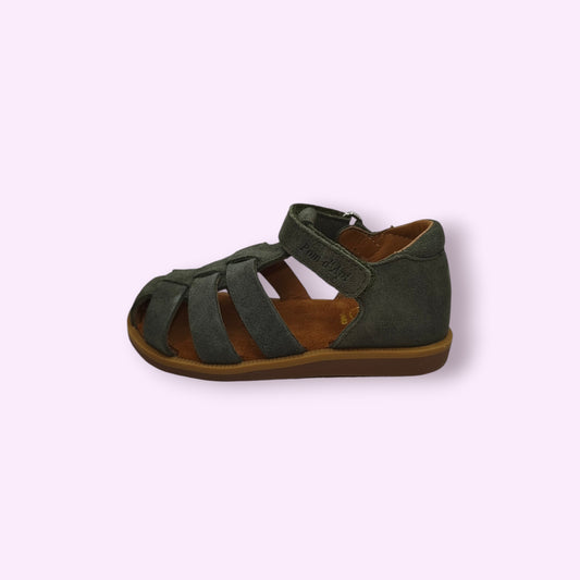 Pom d'Api - sandaal kaki velcro