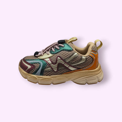 Naturino - wave sneaker paars/groen/oranje