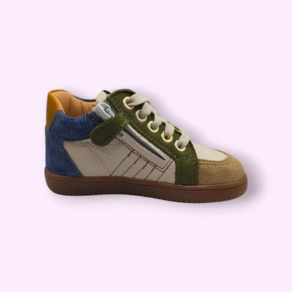 Ocra - sneaker groen/blauw rits
