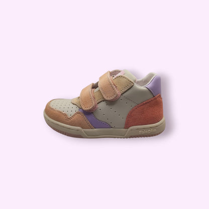 Falcotto - sneaker velcro roos, paars