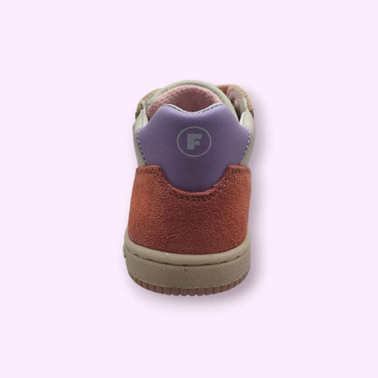Falcotto - sneaker velcro roos, paars