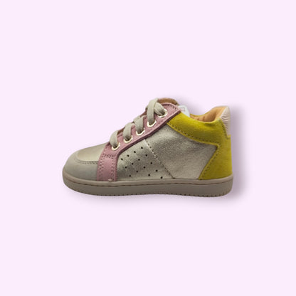Ocra - sneaker geel, roos, metallic