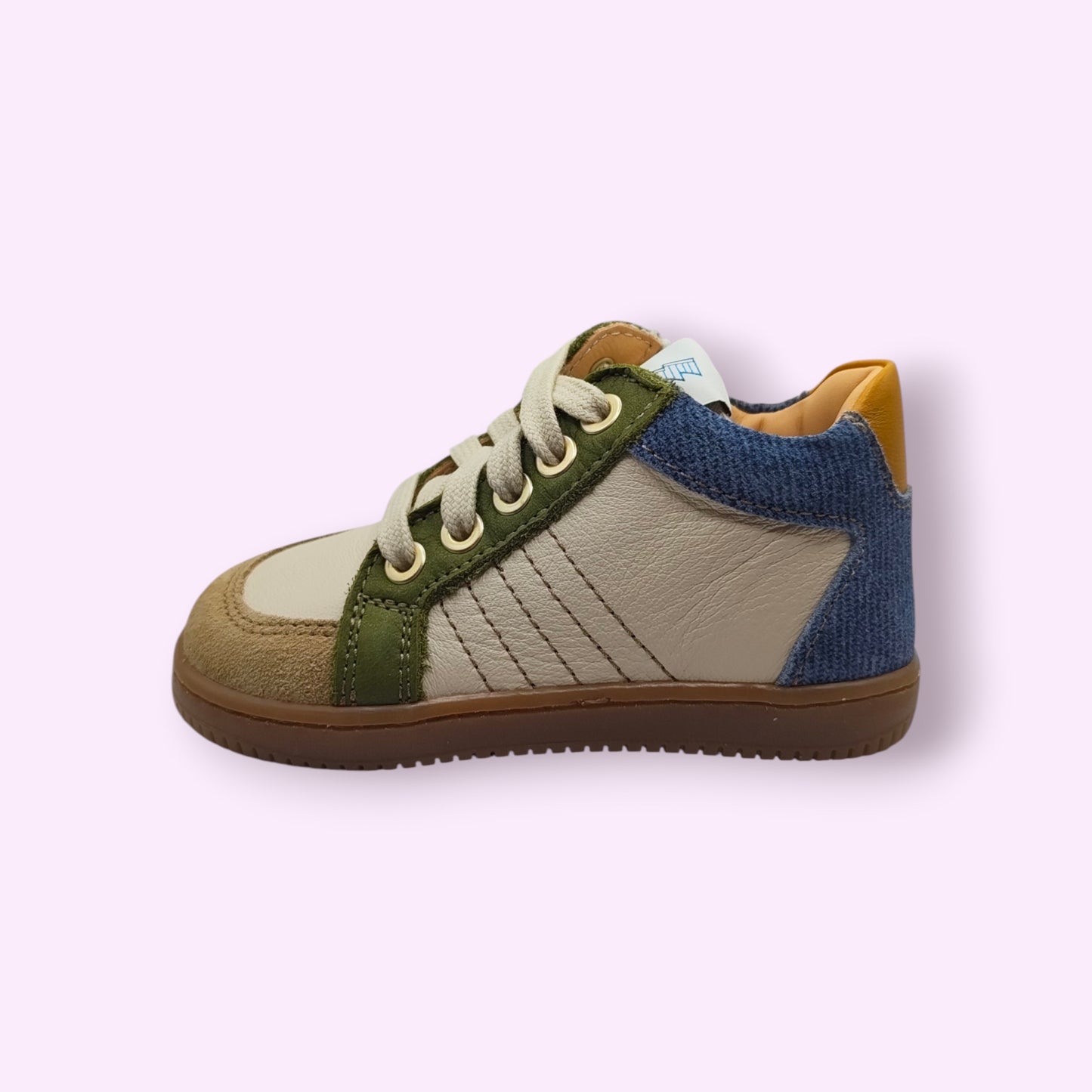 Ocra - sneaker groen/blauw rits