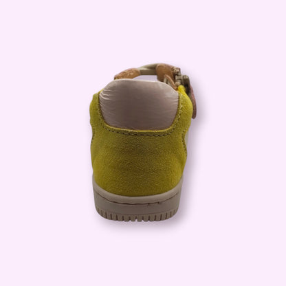 Ocra - sneaker geel, roos, metallic