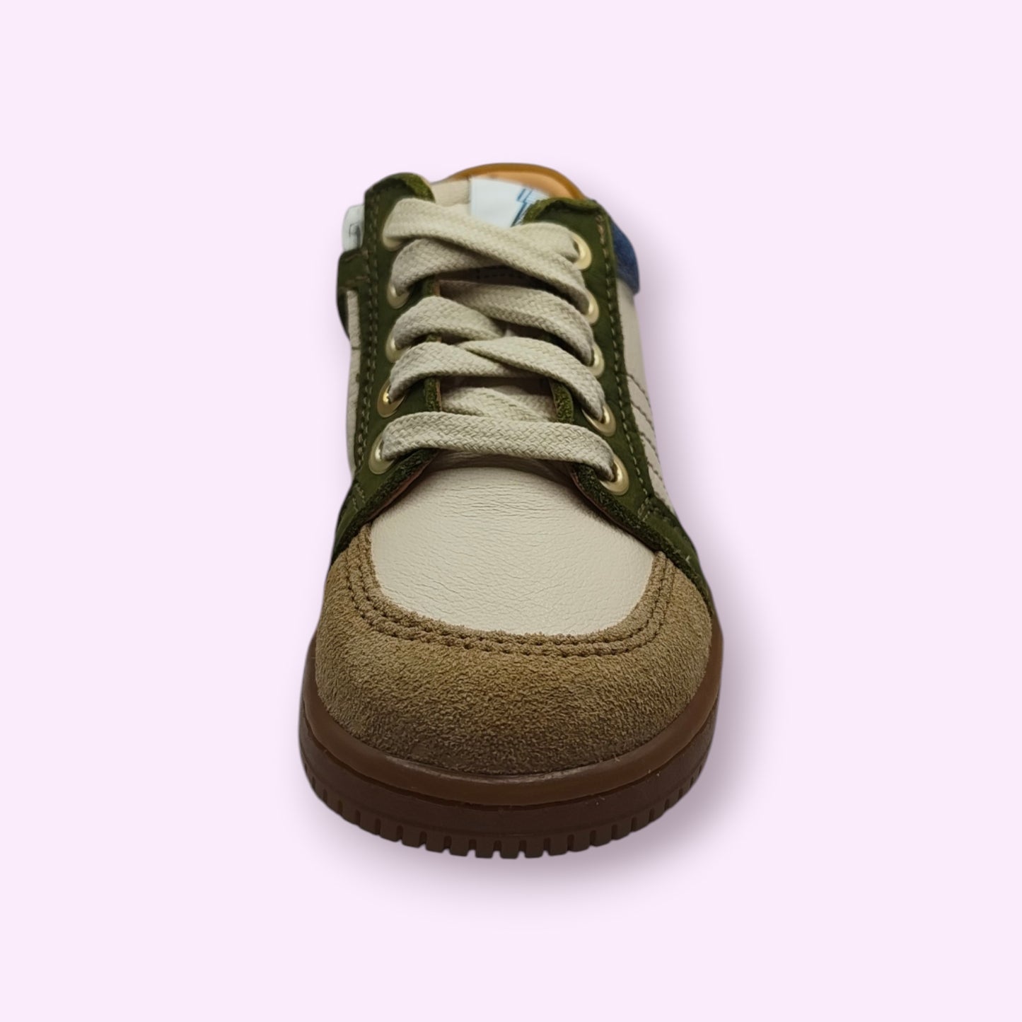 Ocra - sneaker groen/blauw rits