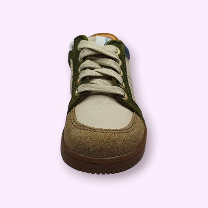 Ocra - sneaker groen/blauw rits