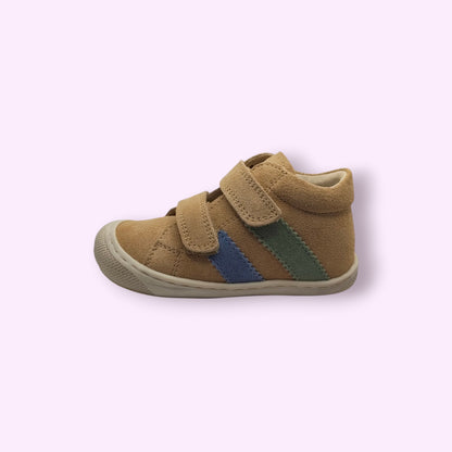 Naturino - cocoon velcro beige strepen
