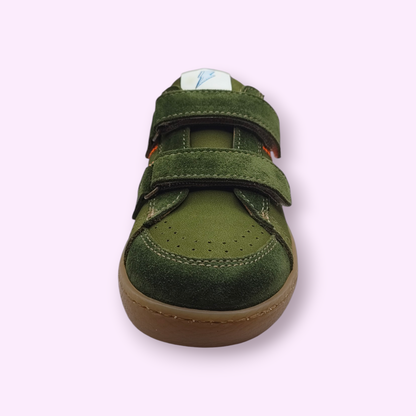 Ocra - sneaker groen oranje strepen velcro