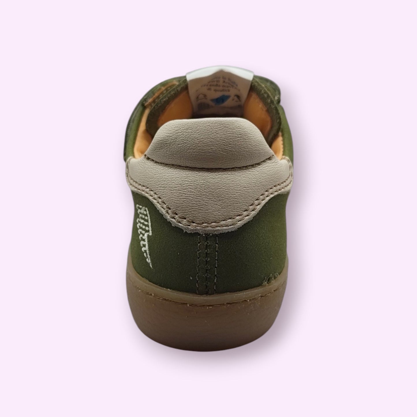 Ocra - sneaker groen oranje strepen velcro