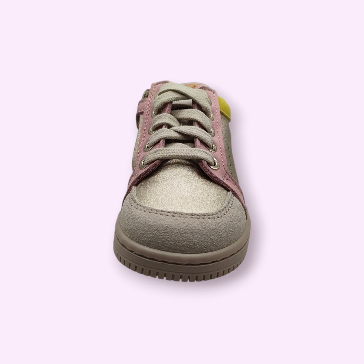 Ocra - sneaker geel, roos, metallic
