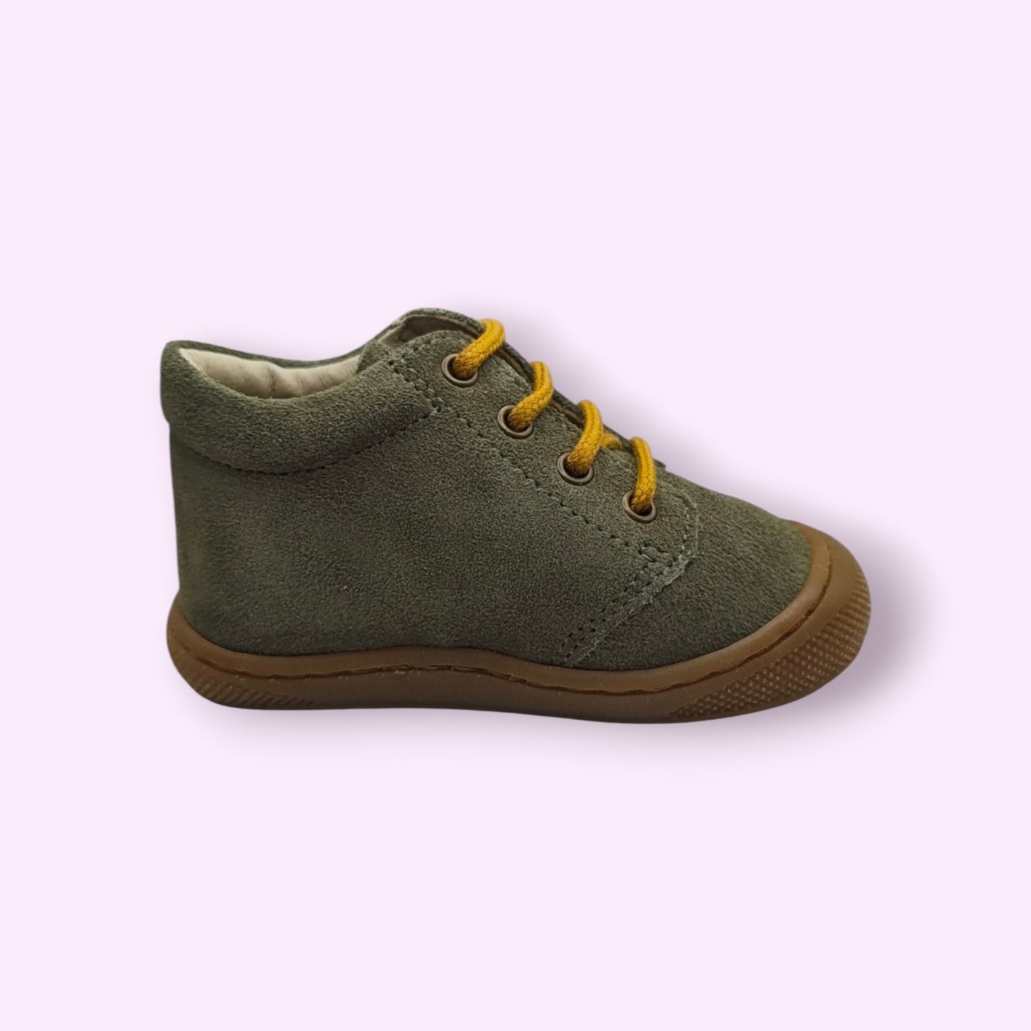 Naturino - cocoon wide groen gele veters