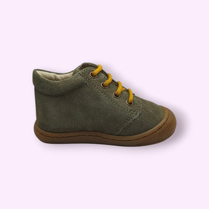Naturino - cocoon wide groen gele veters